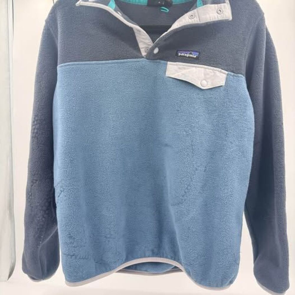 Patagonia Synchilla Snap-T Fleece Pullover Size Medium Blue/Grey